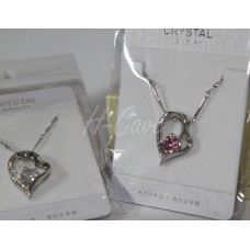 Swarovski Elements Crystal Jewel Necklace (Heart Zircon Shape)